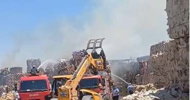 Nizip'teki kağıt fabrikasında yangın paniği