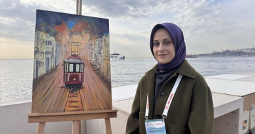 Öğretmenler Kız Kulesi'nde İstanbul'u Resmetti