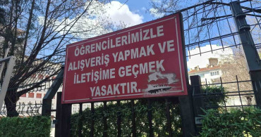 Okul Bahçesinde İletişim Yasağı Uyarısı