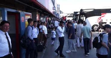Okulların tatil olmasıyla 15 Temmuz Demokrasi Otogarı'nda hareketlilik başladı