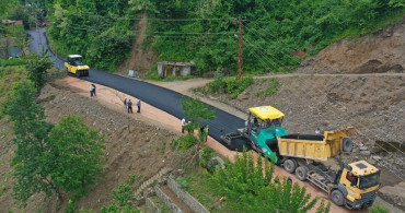 Ordu Kırsalında Sıcak Asfalt Çalışmaları Başladı