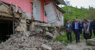 Ordu Valisi Yavuz, Heyelan Bölgesini İnceledi