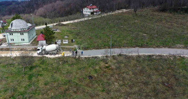 Ordu'da Beton Yol Çalışmaları Devam Ediyor
