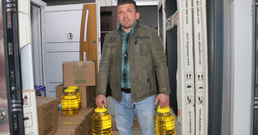 Ordu'da bir esnaf stokçulara inat kampanya başlattı: Çelik kapı alana 5 litre yağ hediye!