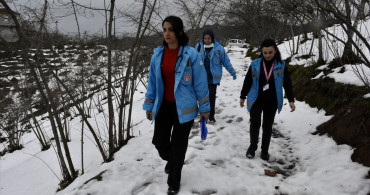 Ordu'da Evde Sağlık Hizmetleri Kış Koşullarında Devam Ediyor
