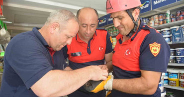 Ordu'da itfaiye ekipleri, ebabil kuşunu kurtardı