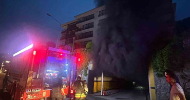 Ordu'da Kapalı Otopark Yangını
