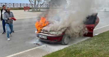 Ordu'da korkutan yangın: Araç bir anda alev aldı!
