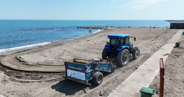 Ordu'da plajlarda temizlik ve bakım çalışmaları