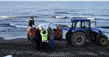 Ordu'da Sahilde Bulunan İnsansız Hava Aracı İncelendi