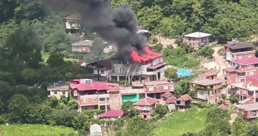 Ordu'da üç katlı binada yangın