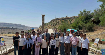 Ortaokul öğrencilerinin yıl sonu resim sergisi cendere köprüsü’nde açıldı