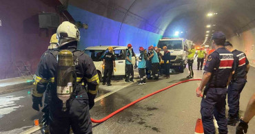 Osmangazi tünelinde yangına müdahale ve kurtarma tatbikatı gerçekleştirildi
