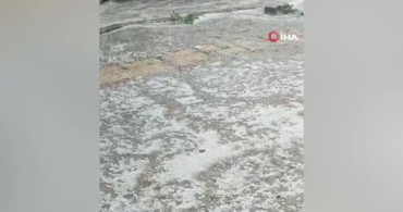 Osmaniye Kadirli'de Şiddetli Dolu Yağışı