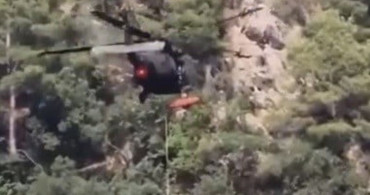 Osmaniye'de doğa yürüyüşçüsü kayalıklardan düştü, askeri helikopterle kurtarıldı