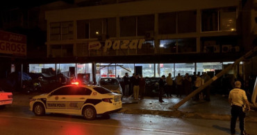 Osmaniye'de Kontrolden Çıkan Araç Marketin Manavına Girdi