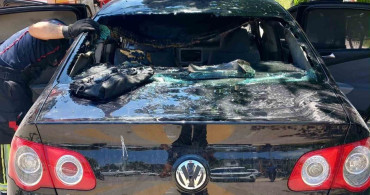 Osmaniye'de park halindeki otomobilde yangın çıktı