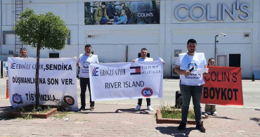 Öz İplik İş Sendikası Uşak'ta Basın Açıklaması Düzenledi