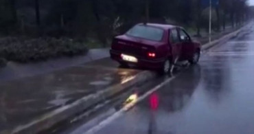 Pendik'te Kaza Yaptığı Aracı Bırakıp Ormana Kaçtı