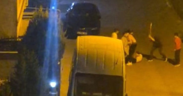 Pendik'te yabancı uyruklu şahıslar arasında kavga anları kaydedildi