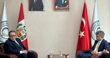 Peru Büyükelçisi SANKON’u Ziyaret Etti