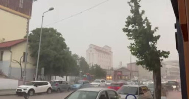 Polatlı'da dolu yağışı etkili oldu
