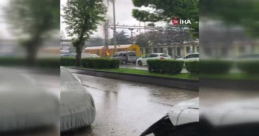 Polatlı'da Yıldırım Düşmesi Yangın Çıkardı
