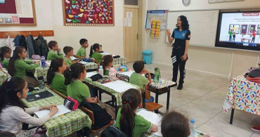 Polisten 285 öğrenciye güvenlik, trafik ve internet eğitimi