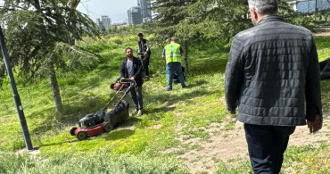 Pursaklar Yaz Sezonuna Yeşil Alanlarla Hazırlanıyor