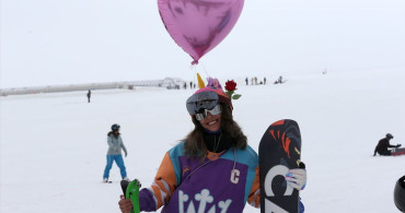 Ramazan Bayramı'nda Erciyes Kayak Merkezinde Eğlence