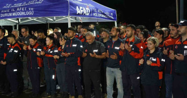 Rize'de arama-kurtarma çalışmalarında hayatını kaybeden AFAD personeli için tören düzenlendi