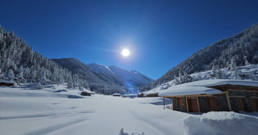 Rize'nin Kaçkar Dağları'nda Kar Güzellikleri Dronla Görüntülendi