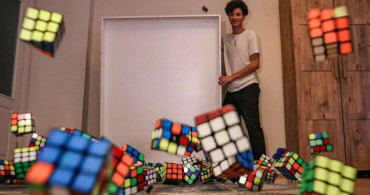 Rubik Küplerden Yaptığı Portrelerle 40 Bin TL Kazanıyor