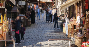 Safranbolu'da Hafta Sonu Turist Yoğunluğu