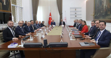 Sağlık Bakanı Memişoğlu YÖK Başkanı Özvar'ı Ağırladı