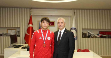 Şahinbeyli Güreşçi Saruhan Karaoğlu Avrupa İkincisi Oldu