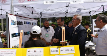 Salihli'de bilim fuarları festivali açıldı
