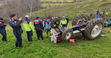 Samsun Alaçam'da Traktör Devrildi: 1 Ölü, 1 Yaralı