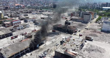 Samsun'da 'Alevkıran' yangın söndürme robotu tatbikatta başarıyla görev yaptı