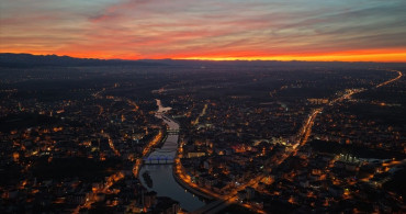 Samsun'da Dronla Eşsiz Gün Batımı Görüntüleri