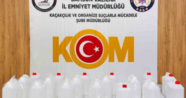 Samsun'da Kaçak Alkol Operasyonu: 90 Litre Etil Alkol Ele Geçirildi