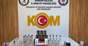 Samsun'da Kaçak Alkol ve Tütün Operasyonu: 1 Gözaltı