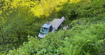 Samsun'da Kereste Yüklü Kamyonet Dere Yatağına Devrildi: 1 Ölü, 2 Yaralı