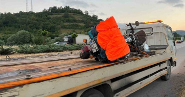 Samsun'da köpeğe çarpan motosiklet kazasında iki kişi yaralandı