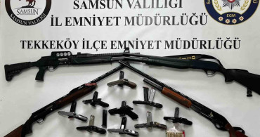 Samsun'da Ruhsatsız Silah Operasyonu: 4 Şüpheli Gözaltında