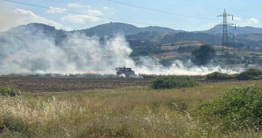 Samsun'da samanlık alanda çıkan yangın kontrol altına alındı
