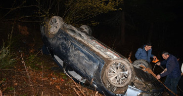 Samsun'da Şarampole Devrilen Araçta 7 Yaralı