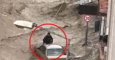 Samsun'da Sel Felaketi: Bir Genç Hayatını Kurtardı