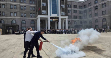 Samsun'da Yangın Tatbikatı Düzenlendi