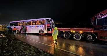 Samsun'da Yolcu Otobüsü Devrildi, 7 Yaralı